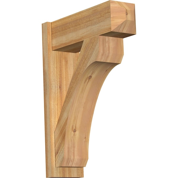 Ekena Millwork Legacy Craftsman Rough Sawn Outlooker, Western Red Cedar, 8"W x 24"D x 32"H OUT08X24X32LEC04RWR - main